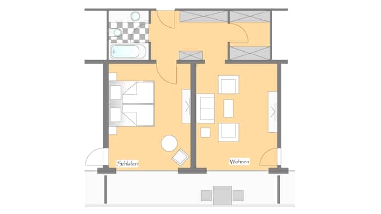 Sonnenhof Lam SSF Familienzimmer